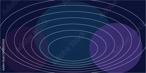 Blue abstract background in vector illustration with glow and lights, with parallel lines, bright geometric shape, design futuristic and elegant.