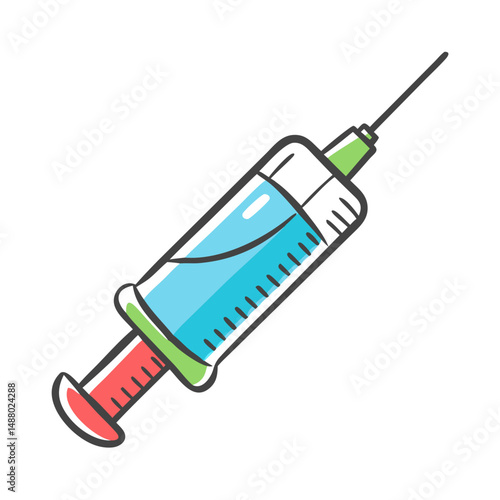 syringe icon, syringe vector illustration-simple illustration of syringe, perfect for syringe logos and icons