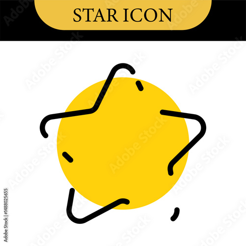 Stars collection. Star vector icons. Golden set of Star, isolated on transparent background. Star icon. Stars in modern simple flat style. Vector