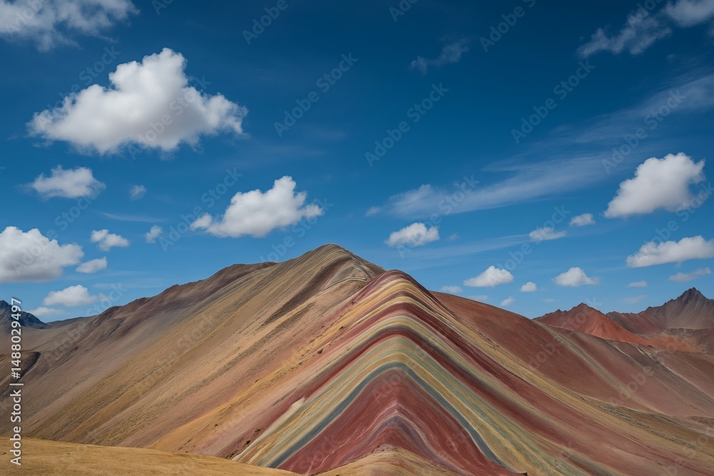 Naklejka premium Vibrant Mountain Vista