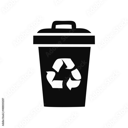 recycling bin vector logo icon