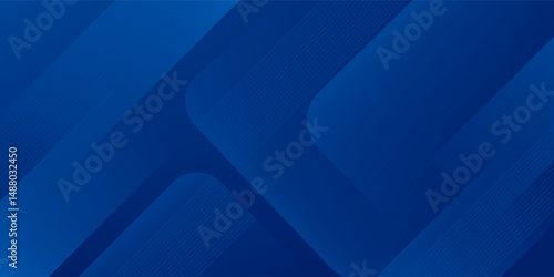 Abstract blue background with glowing geometric lines. Modern blue gradient square shape design. Futuristic technology concept. Suit for brochure, corporate, website, poster, banner, cover modern