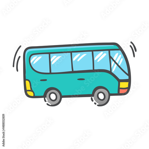 tour bus icon, tour bus vector illustration-simple illustration of tour bus, perfect for tour bus logos and icons