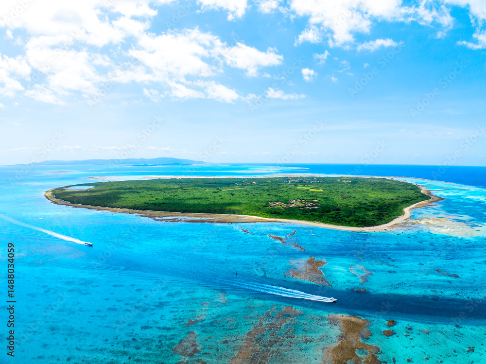 Obraz premium 竹富島（沖縄県竹富町）