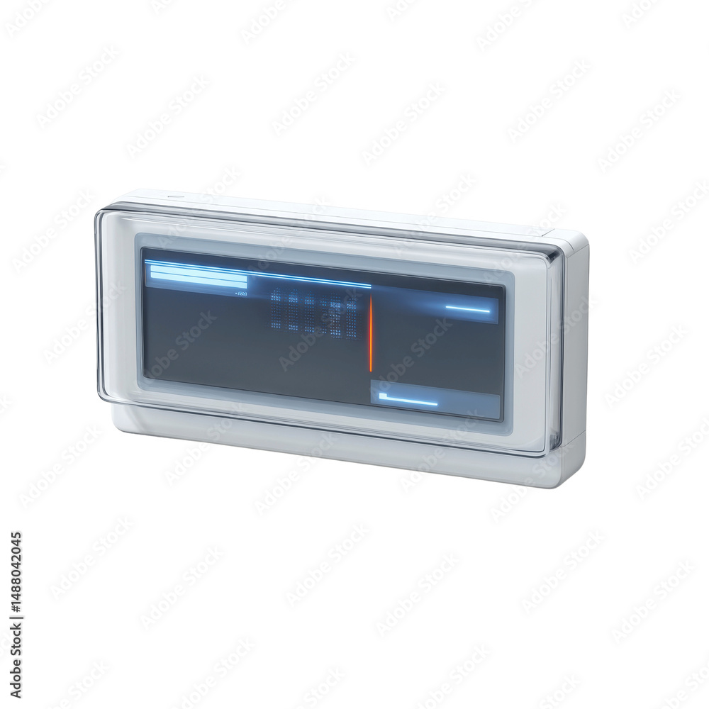 Fototapeta premium Futuristic Smart Home Energy Meter Display