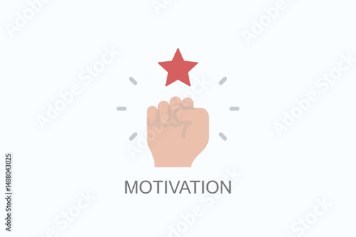 Motivation Icon Or Logo Isolated Vector Illustration