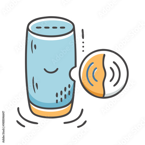 voice assistant icon, voice assistant vector illustration-simple illustration of voice assistant, perfect for voice assistant logos and icons