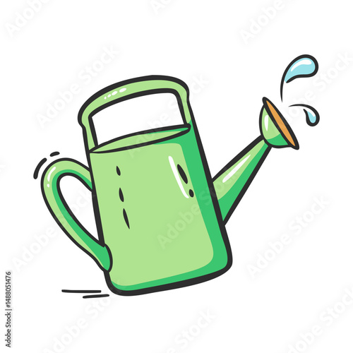 watering can icon, watering can vector illustration-simple illustration of watering can, perfect for watering can logos and icons