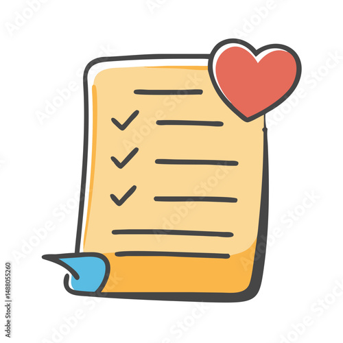 wishlist icon, wishlist vector illustration-simple illustration of wishlist, perfect for wishlist logos and icons