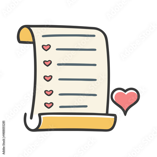 wishlist icon, wishlist vector illustration-simple illustration of wishlist, perfect for wishlist logos and icons