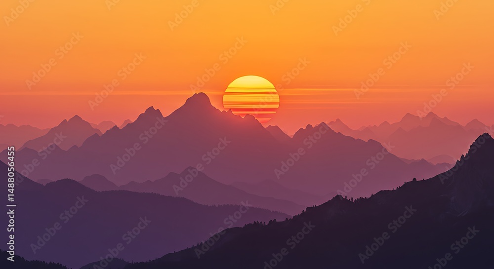 Obraz premium Mountain view wallpaper background 