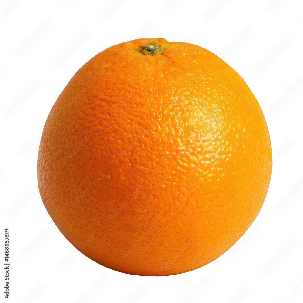 Whole Orange with Natural Texture White Background Transparent Background Whole Orange with Natural Texture White Background Transparent Background