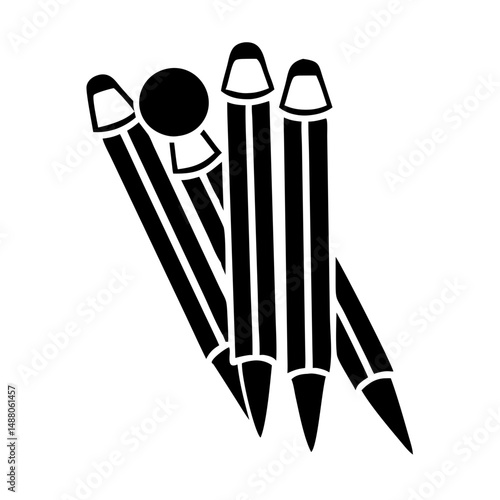 cricket wicket icon, cricket wicket silhouette vector illustration-simple silhouette illustration of cricket wicket,cricket wicket vector