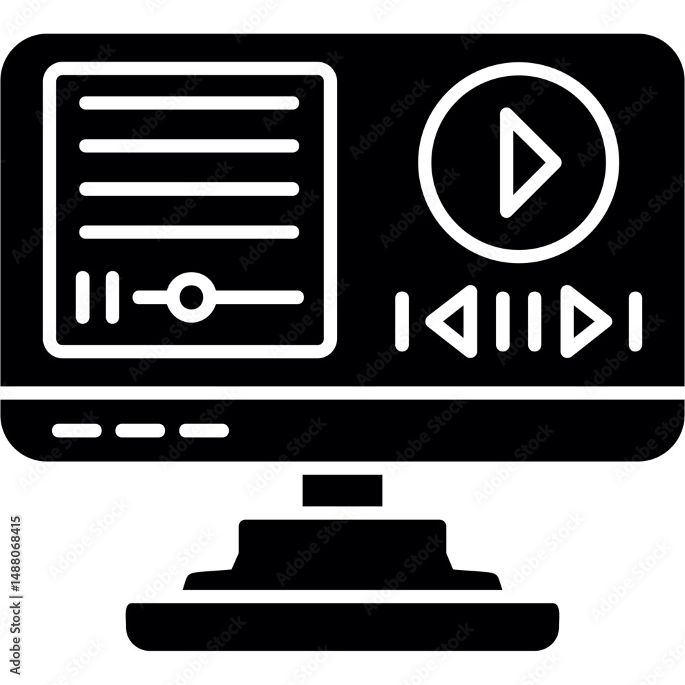 Fototapeta premium Play Button icon