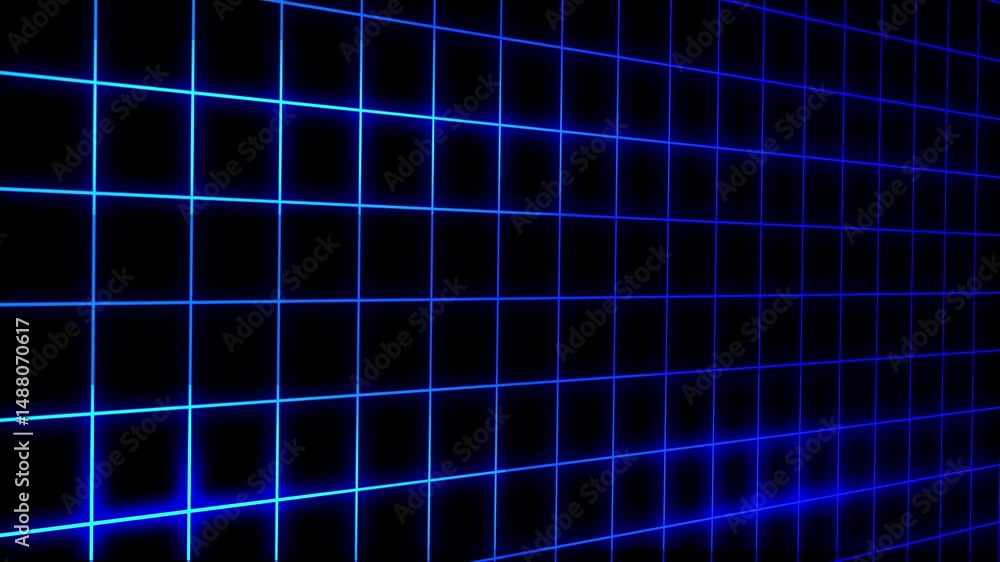 Dynamic grid background animation with inward tilt position with outer glow, blue, light blue color Dynamic grid background animation with inward tilt position with outer glow, blue, light blue color
