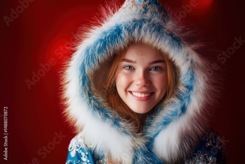 Smiling young woman with re...