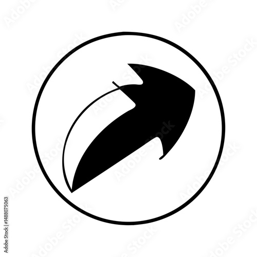 arrow in circle adaptability icon, arrow in circle adaptability silhouette vector illustration-simple silhouette illustration of arrow in circle adaptability,arrow in circle adaptability vector