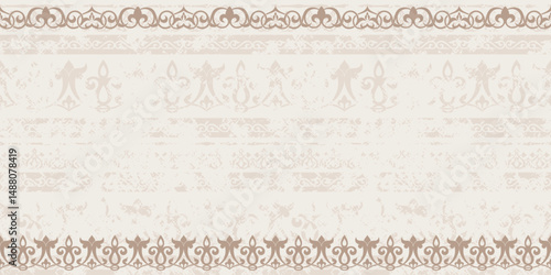 Ethnic background on the theme of Uzbek national ornament, Islamic pattern, frame, vector design