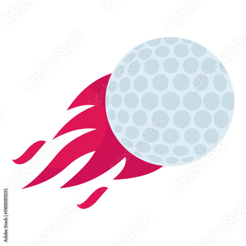 A unique design icon of golf ball