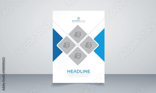 Creative corporate annual report brochure book cover design set
