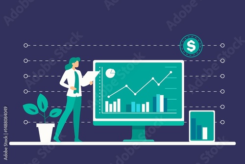finance investment vector graphics