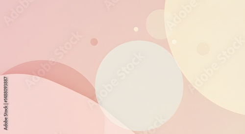 Wallpaper Mural Pastel circles aesthetic background for desktop wallpaper and social media design projects resource on transparent background Torontodigital.ca