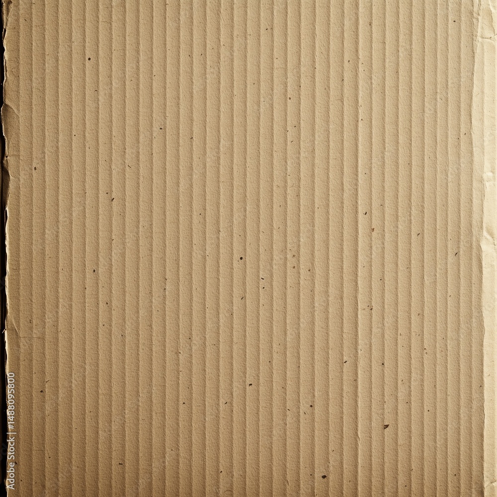 Fototapeta premium Recycled Cardboard Paper Texture with Subtle Grain, Minimalist Design Featuring Copy Space