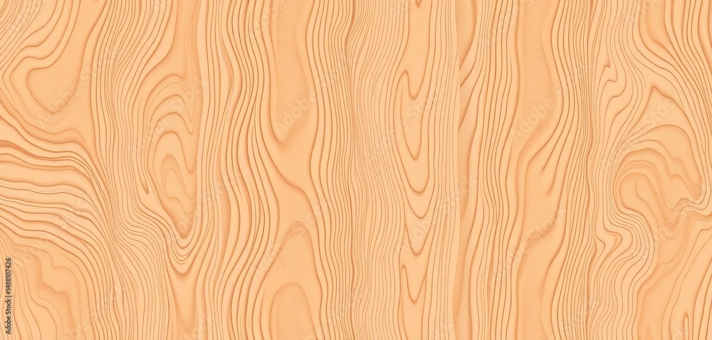 Fototapeta premium Abstract seamless wavy wood grain pattern background texture, lines, image