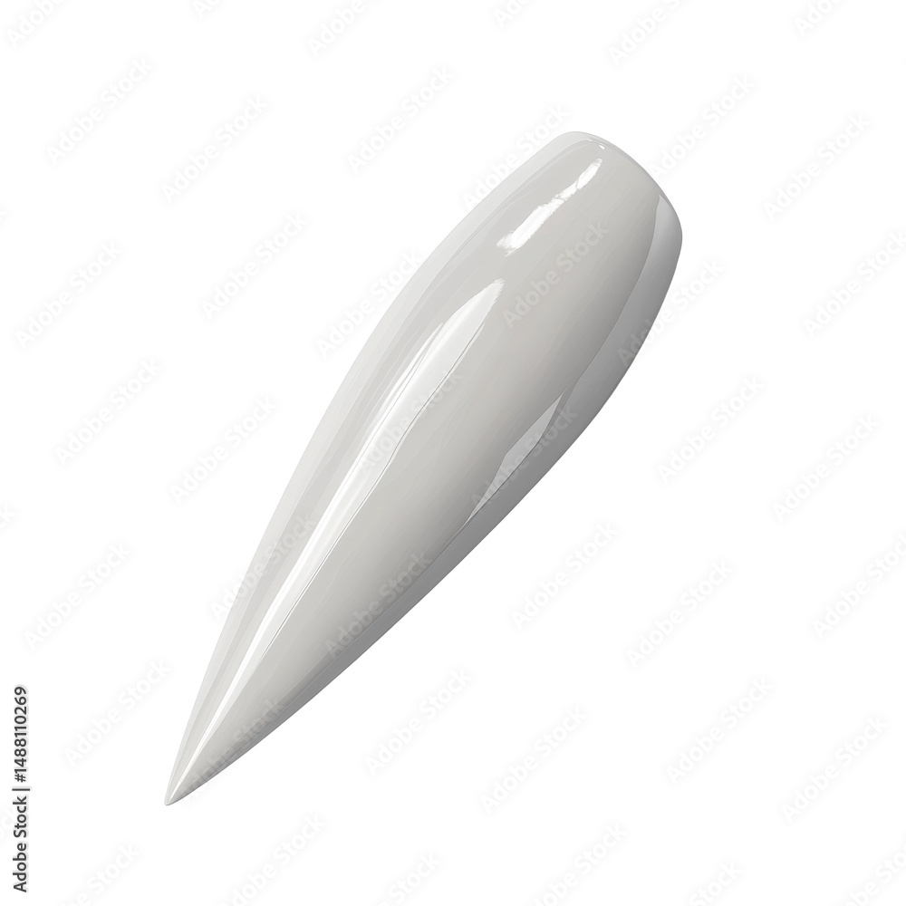 Single shiny nail placed on a Transparent background showcasing its sleek design and elegant form, Single nail isolated on PNG background Single shiny nail placed on a Transparent background showcasing its sleek design and elegant form, Single nail isolated on PNG background