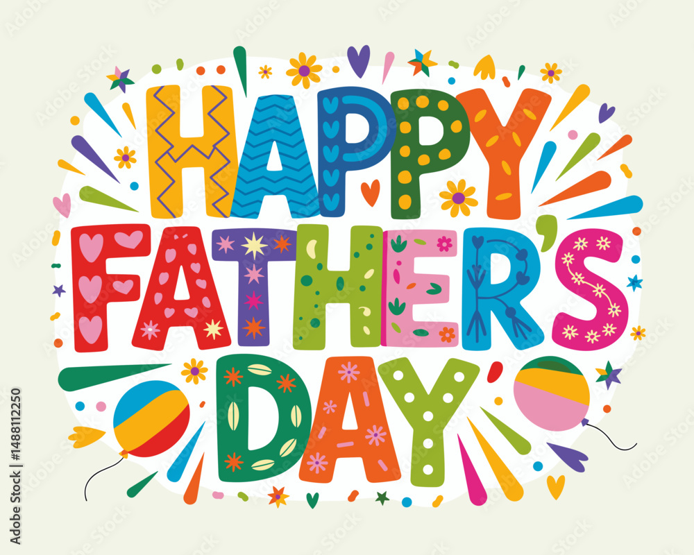 Fototapeta premium Happy Father’s Day