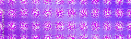 Purple disco ball background pattern. Abstract shining halftone mosaic texture. Night club party glitter pattern.