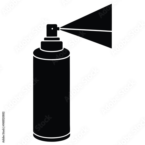 cleaner element isolated air freshener spray on white background