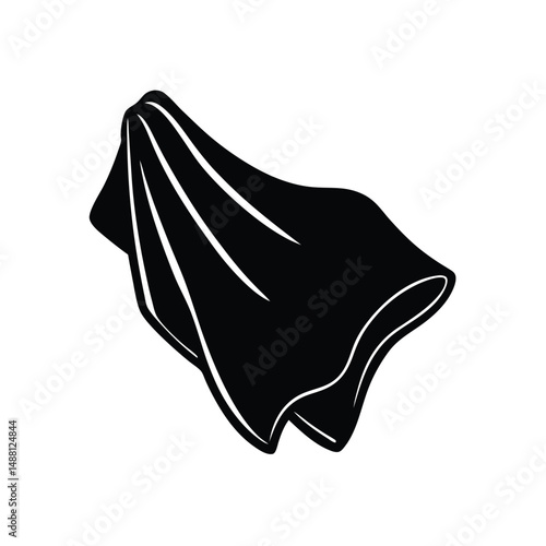 cleaner element isolated cleaning cloth on white background