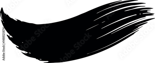 Abstract modern brush shape vector 