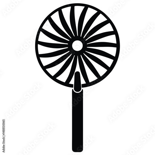 cleaner element isolated fan blade cleaner on white background