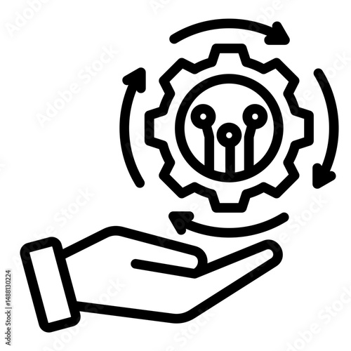 Change Management  Icon Element For Design	