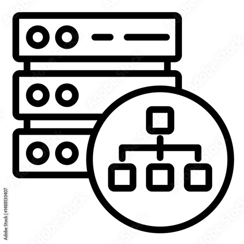 System Architecture  Icon Element For Design	