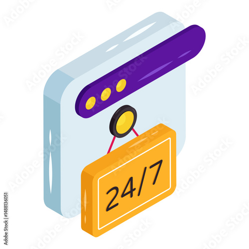 Premium download icon of 24/7 hr board