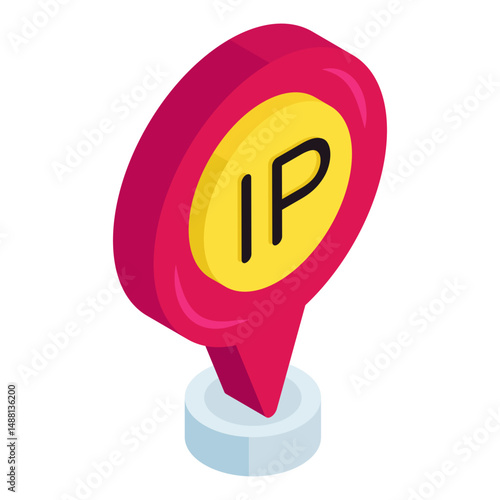 Creative design icon of ip address 