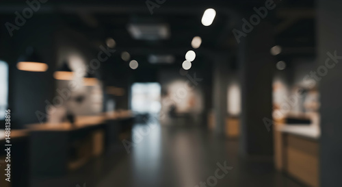 Wallpaper Mural blurred,  abstract,  background, Abstract Blurred Interior of Modern Office or Showroom Torontodigital.ca