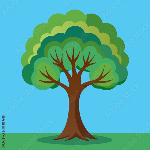 vector black tree of live icon on white background
