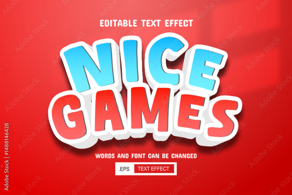 Nice games text - editable 3d text effect Nice games text - editable 3d text effect