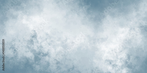 cloudy sky with color and white clouds filling the frame in an artistic watercolor painting style clouds background.