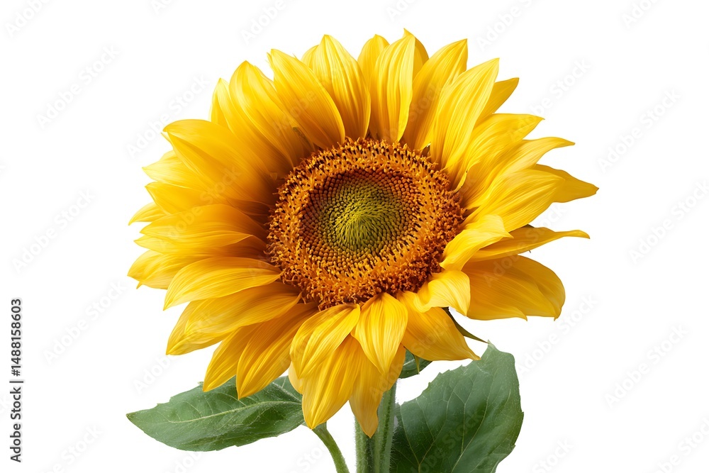 Obraz premium sunflower isolated on white background