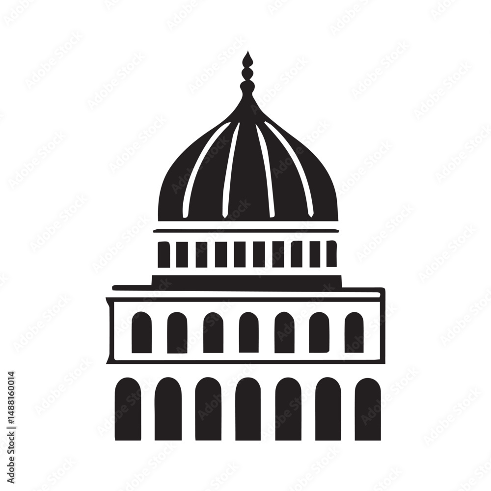Fototapeta premium vector illustration of a mosque