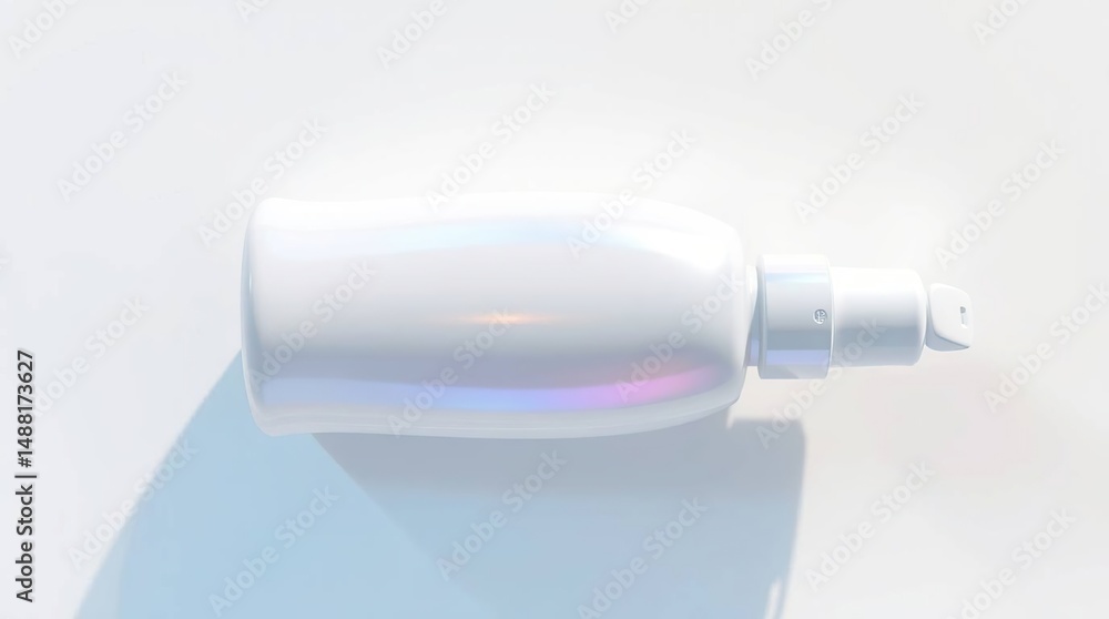 Fototapeta premium White Cosmetic Bottle Mockup.