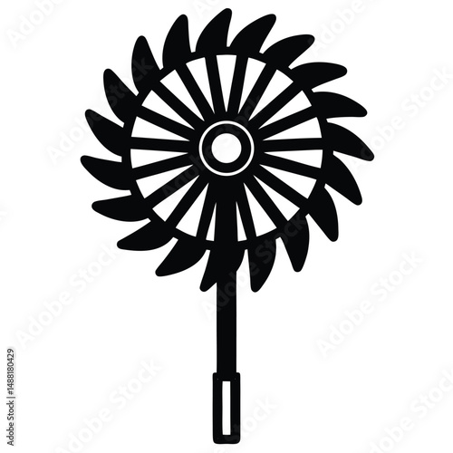 cleaner element isolated fan blade cleaner on white background 