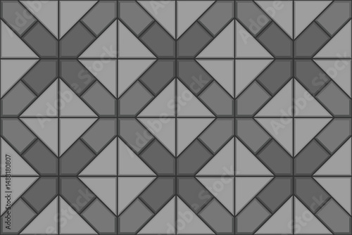 Seamless diagonal cross pattern forming a square background. Ideal for backgrounds, textiles, graphic design, and architectural motifs. Simple, clean, and modern geometric pattern.