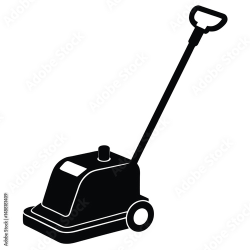 cleaner element isolated floor cleaning machine on white background 