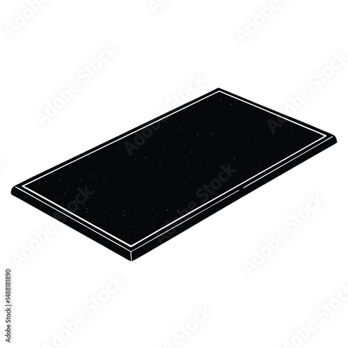 cleaner element isolated floor mat on white background 